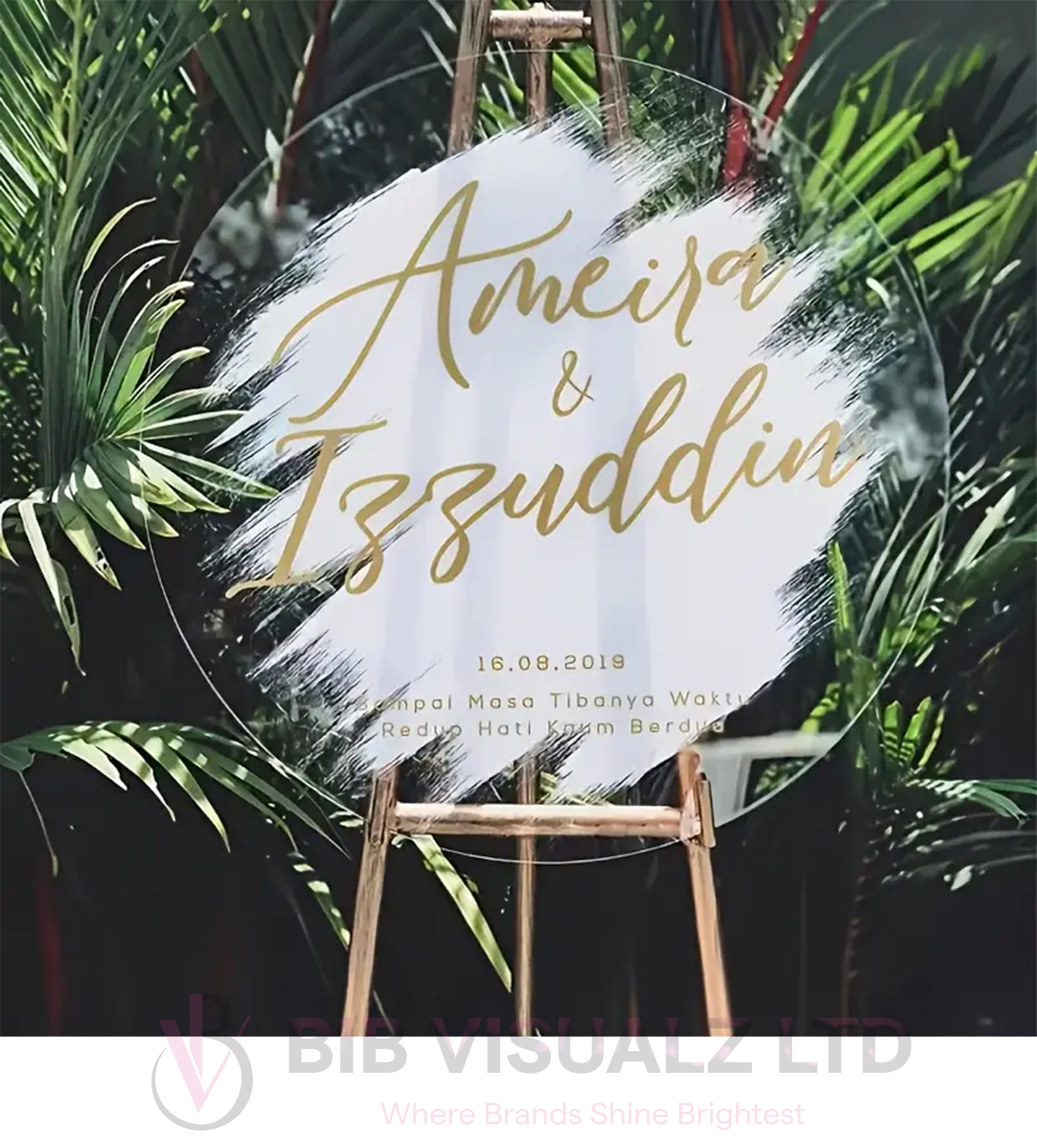 2D Flat, Personalized Party Welcome Sign 3