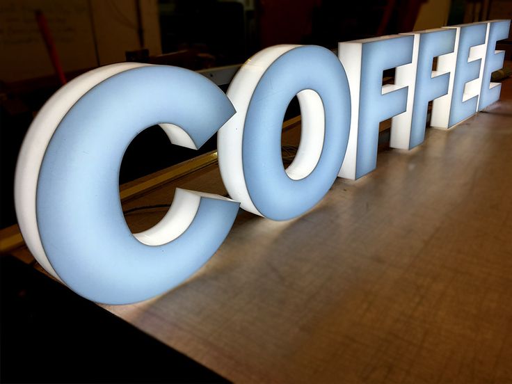3D Coffee Signage